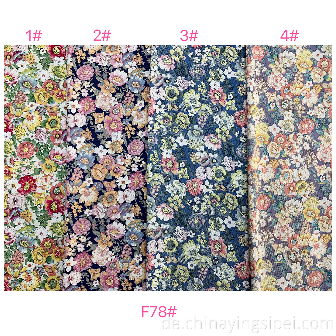 Verkauf kleiner Blumen mittelgroße Gewicht 100% Rayon Fabric Twill Weihnachten Stoff 100% Rayon